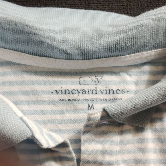 Vineyard Vines Light Blue and White Polo Shirt - Picture 3 of 4